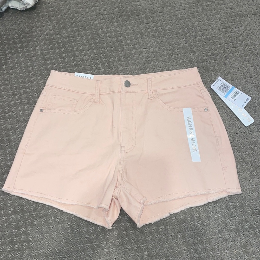Light Pink Jean Shorts